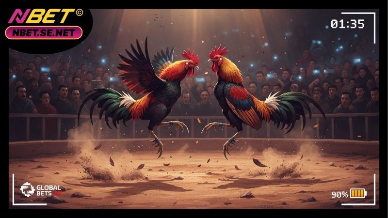 Trực tiếp đá gà Campuchia - Không khí trường gà sôi động